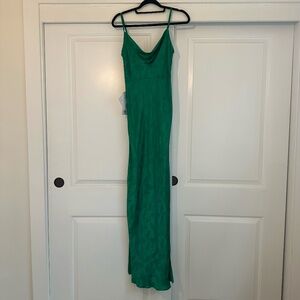 ELLORA JADE COWL NECK MAXI DRESS